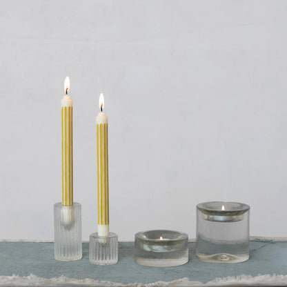 Cut Glass Taper Holder