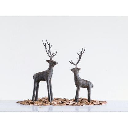 Cast Iron Standing Deer (2 sizes)