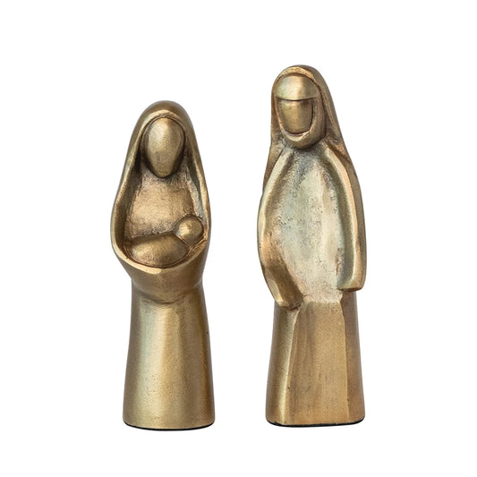 Holy Family in Antique Gold Finish