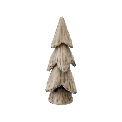 Stoneware Tree Reactive Glaze in Cream (2 Sizes)