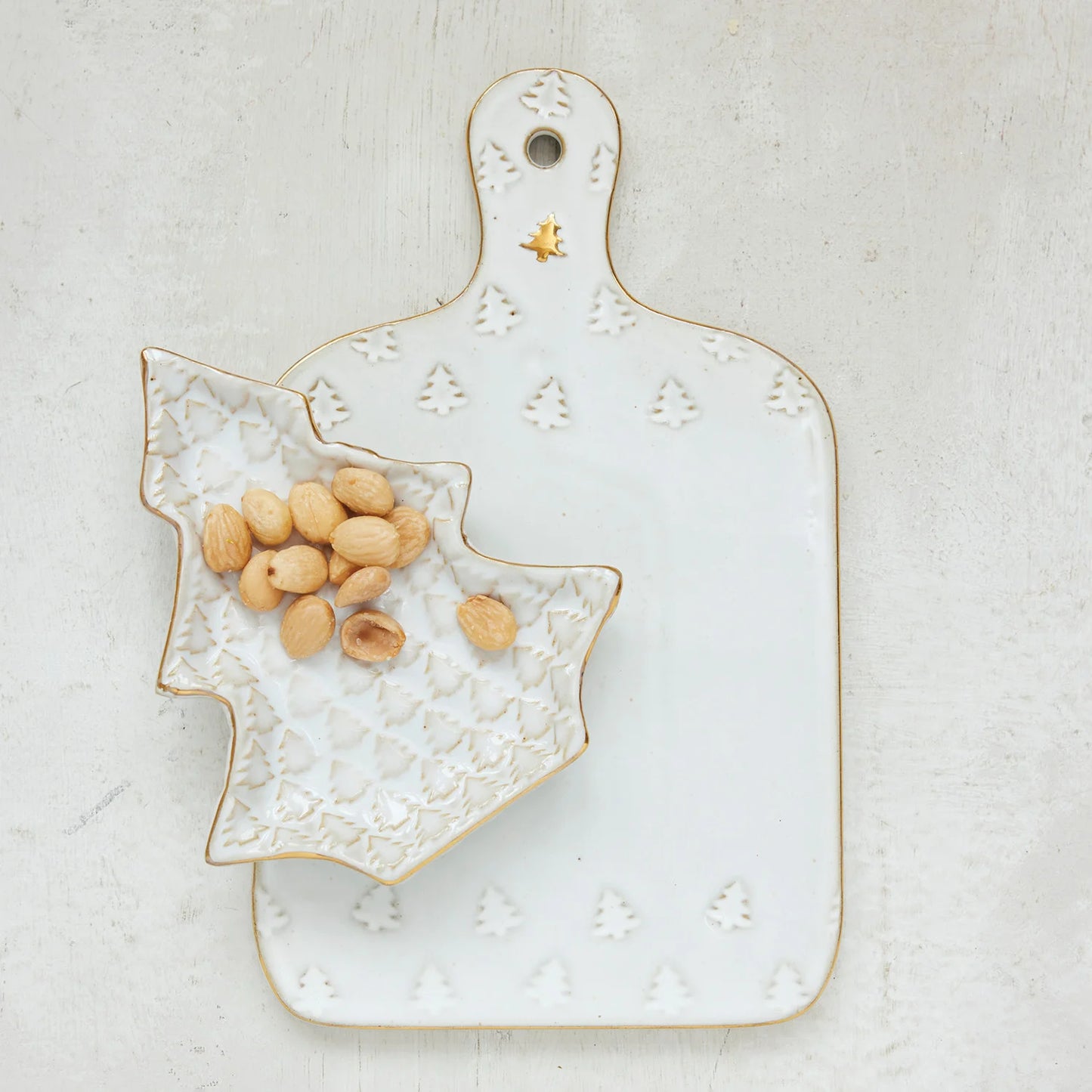 Debossed Stoneware Cheese Cutting Board