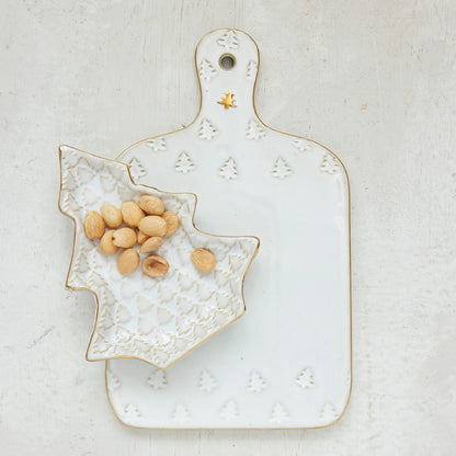 Debossed Stoneware Cheese Cutting Board