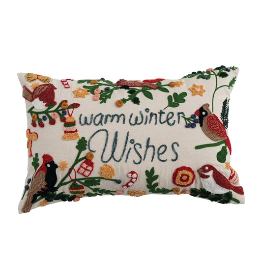 Warm Winter Wishes Pillow