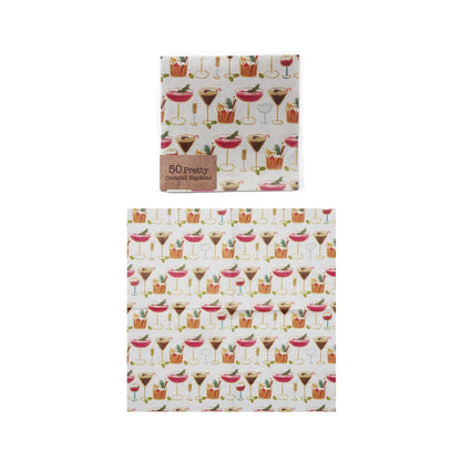 Merry and Bright Cocktail Napkins Set of 50