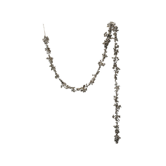 72” L Garland with Glitter Champagne Finish