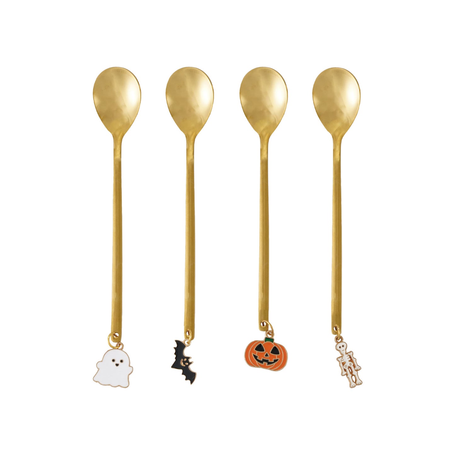 Brass Finish Spoon with Spooky Charm