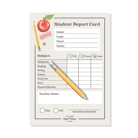 Report Card Play Notepad
