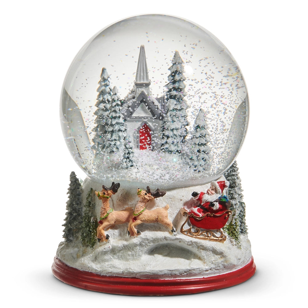 6.5” Church Snowglobe