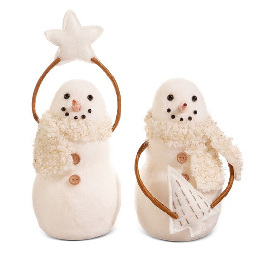 Sherpa Snowman Ornament
