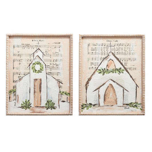 Church + Sheet Music Framed Print