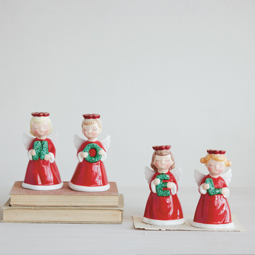 NOEL Wreath Angels Vintage Reproduction