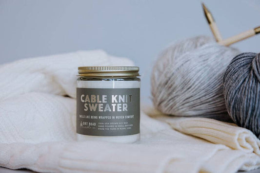 Cable Knit Sweater Candle: 8 oz Candle