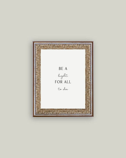 Be A Light For All To See Framed Antique Print: 8x10
