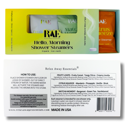 Hello, Morning Shower Steamers 6 Pack - Made in USA