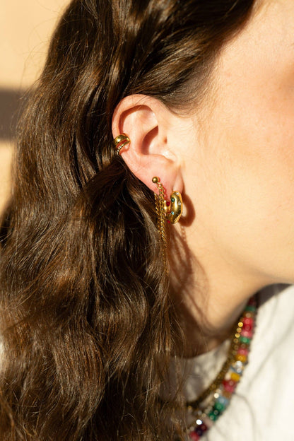 Ebby Hoop Earrings || PEARL