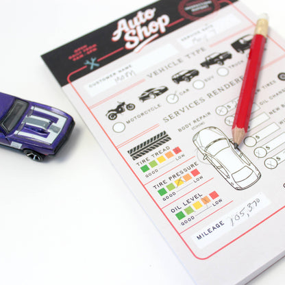 Tiny Town Play Notepad - Auto Shop