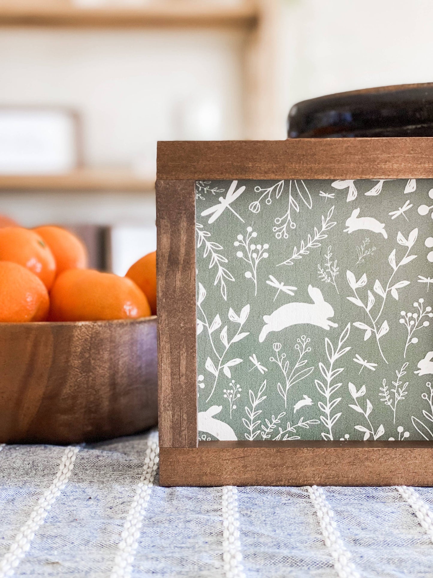 Floral Bunny Wall Decor