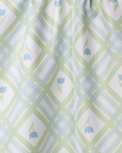 Tulip Lattice Tea Towel