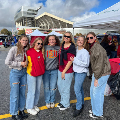 Cyclone Cardinal Iowa State University Ninas: Gold