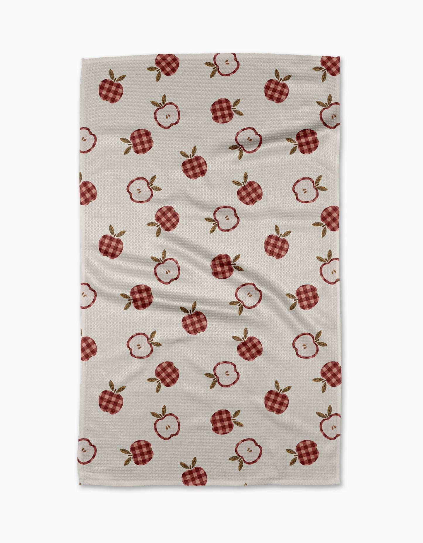 Gingham Apples Tea Towel