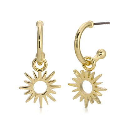 Faith Shines Huggie Earrings