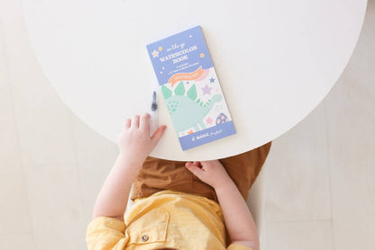 Dinosaur Watercolor Book for Kids Portable, Screen-Free Art