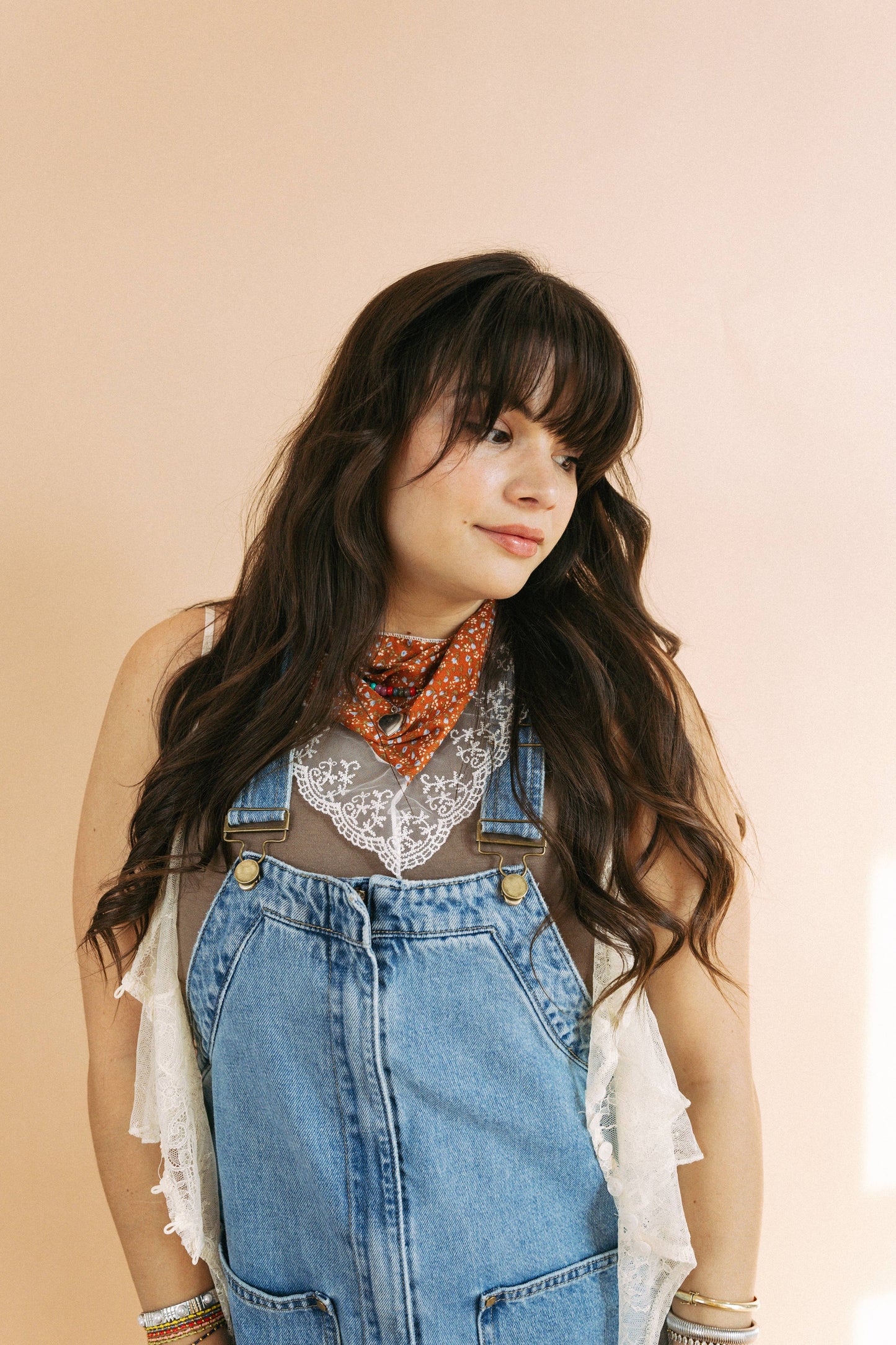 Little Bit of Lace Scarf - Orange