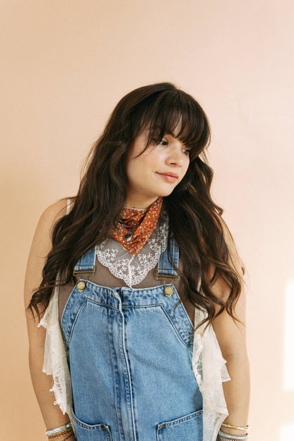 Little Bit of Lace Scarf - Orange
