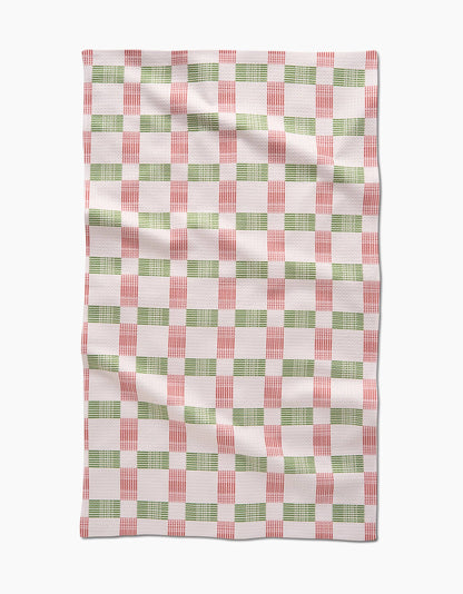 Be Merry Plaid Tea Towel