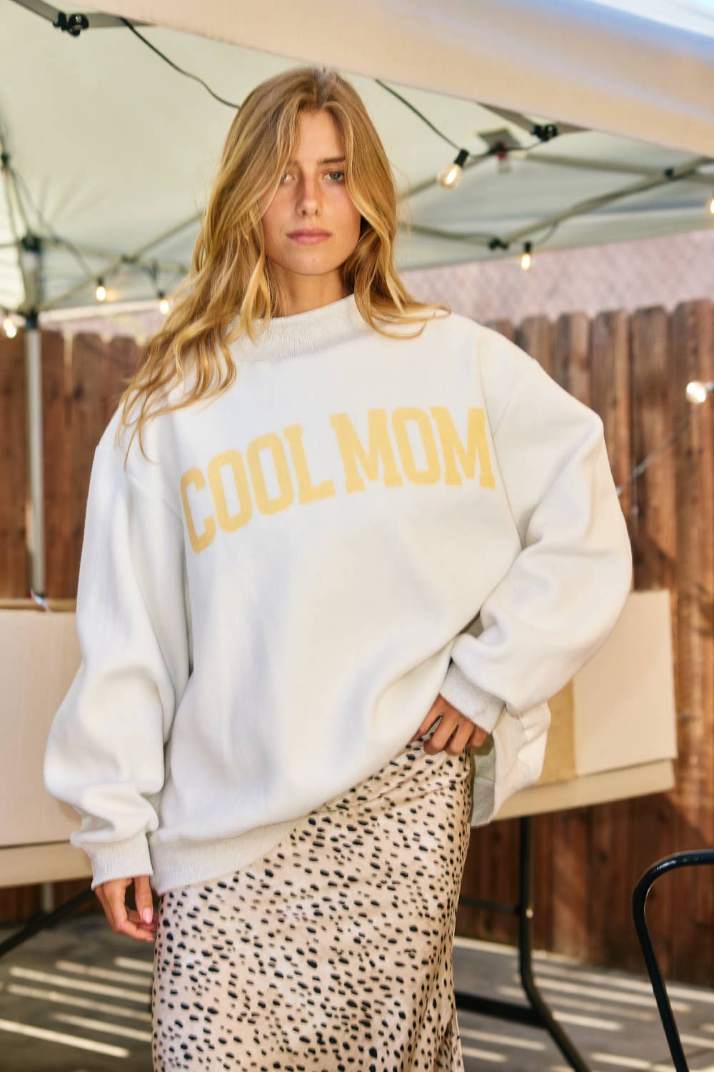 MOTHER/COOL MOM Reversible Sweatshirt