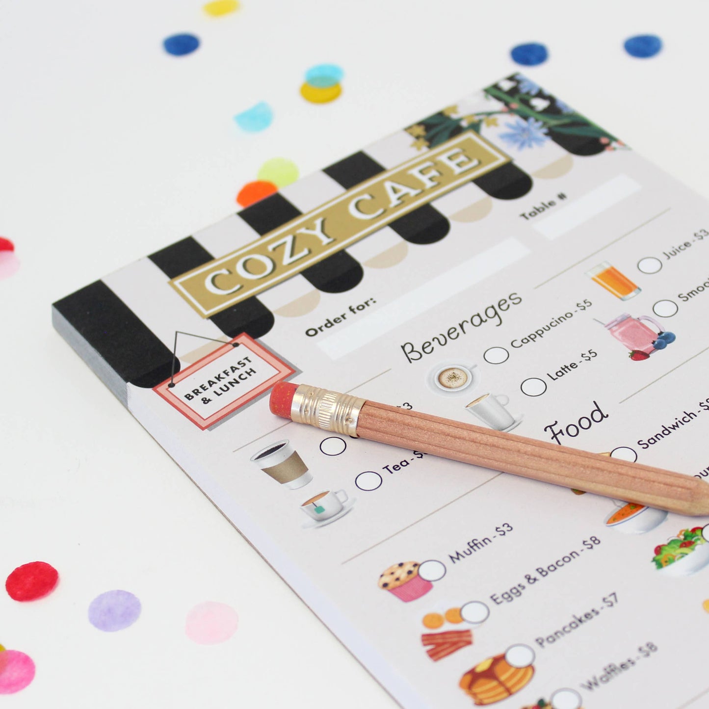 Tiny Town Play Notepad - Cozy Cafe
