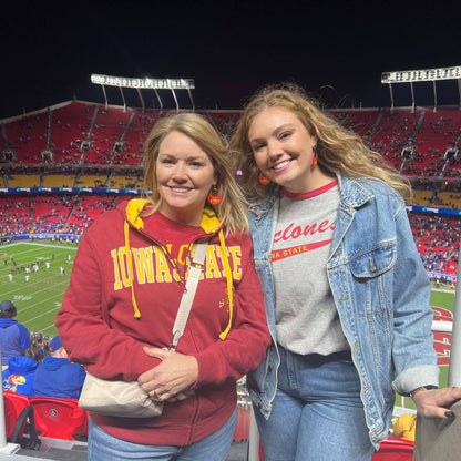 Cyclone Cardinal Iowa State University Ninas: Gold