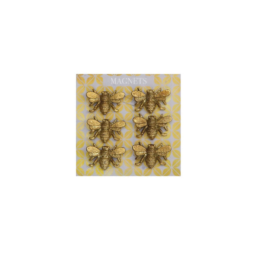 Pewter Bee Magnets-Set of 6