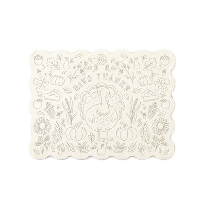 Harvest Coloring Placemats