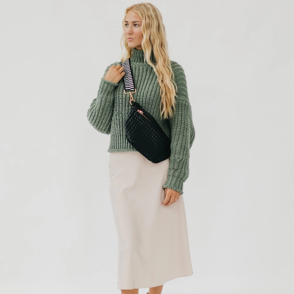 Woven Bum Bag Black