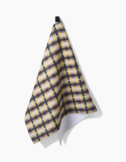Crossbarred Yellow Tea Towel
