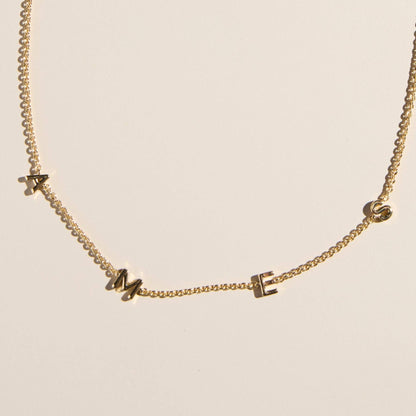AMES Initial Necklace