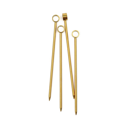 The Owen Cocktail Picks - Gold, Set Of 4