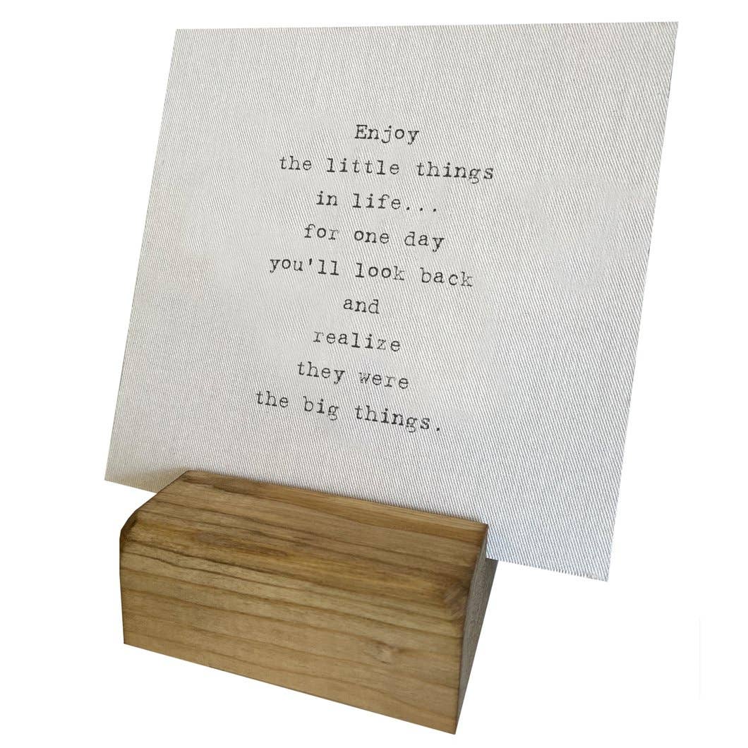 Mini Canvas, Enjoy The Little Things, Shelf Decor