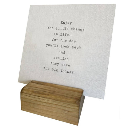 Mini Canvas, Enjoy The Little Things, Shelf Decor