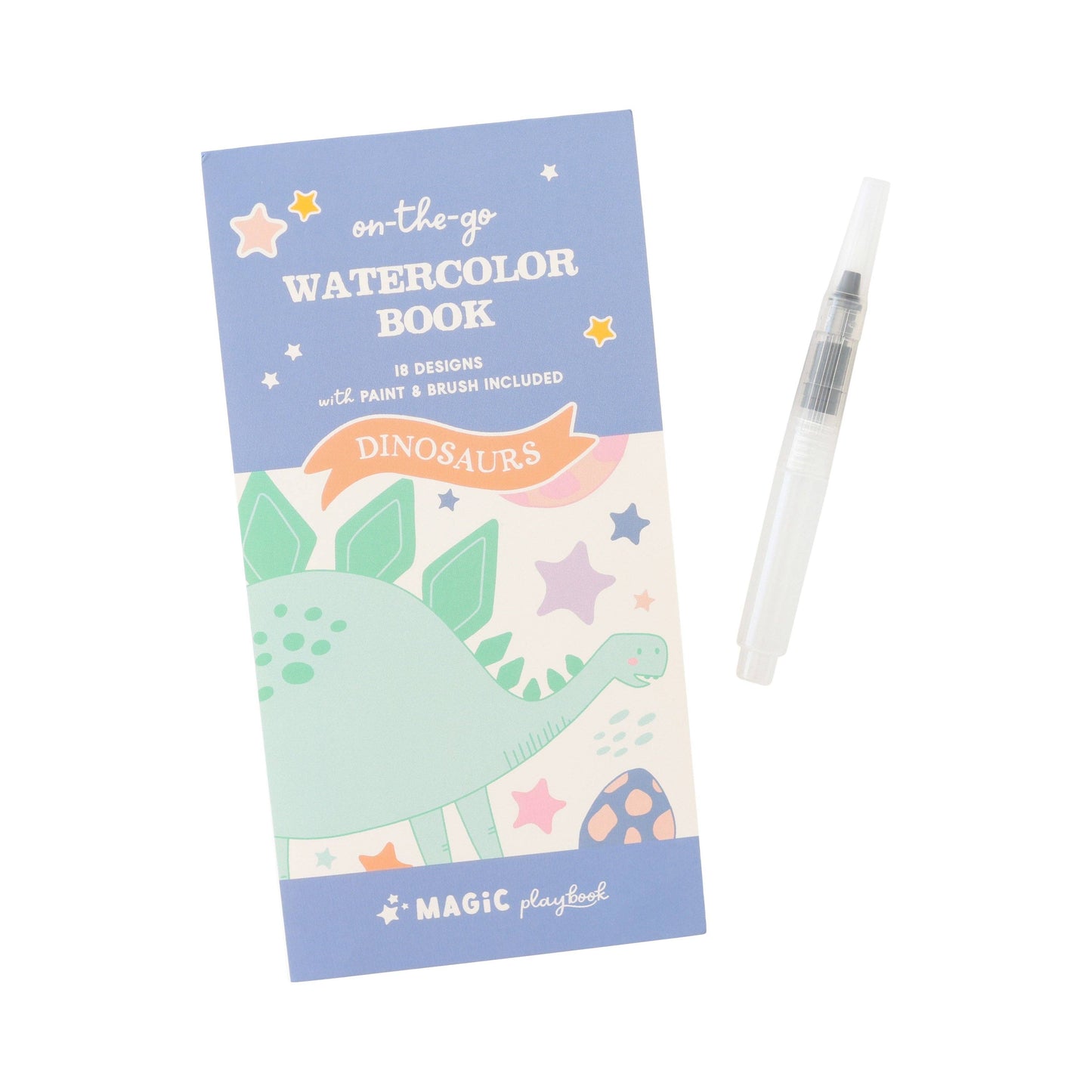Dinosaur Watercolor Book for Kids Portable, Screen-Free Art