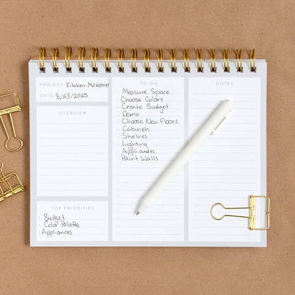Undated Spiral Project Planner