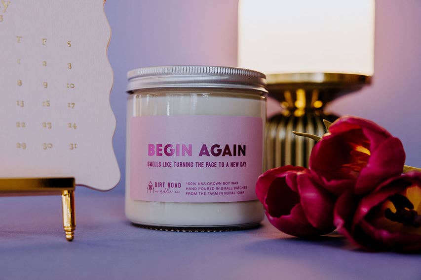 Begin Again Candle: 8 oz Candle