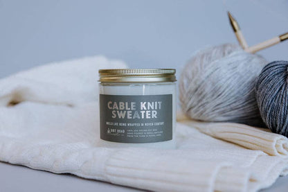 Cable Knit Sweater Candle: 8 oz Candle