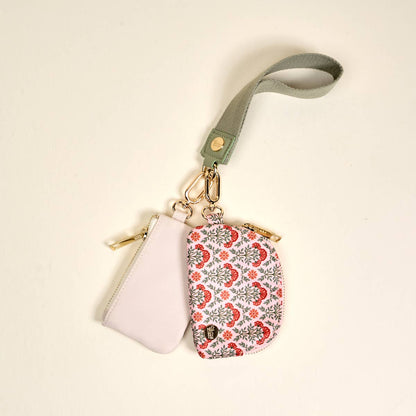 Dynamic Duo Pouch Wristlet–Everbloom Dusty Rose