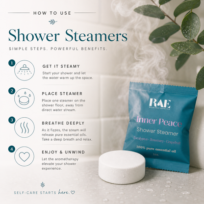 Tranquility Shower Steamers 6 Pack - Made in USA