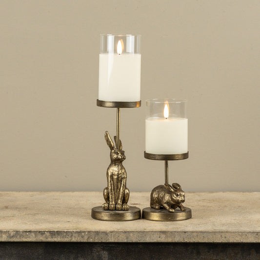 Bunny Pillar Candle Holder (2 Styles)