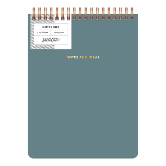 Notes & Ideas Top Spiral 7x9 Notebook