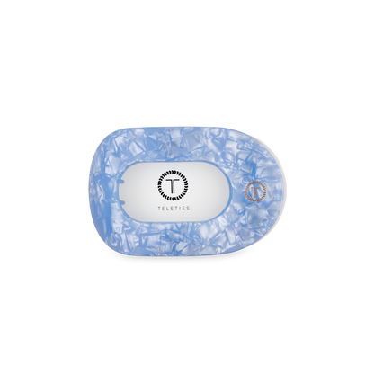 Flat Round Hair Clip | Small | Blue Lagoon