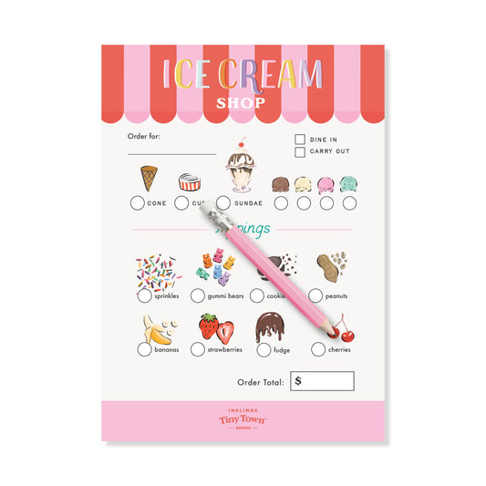 Play Notepad - Ice Cream Shop